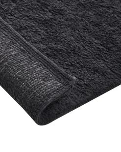 Bademåtte GOELA Sort 60 x 90 cm Bomuld