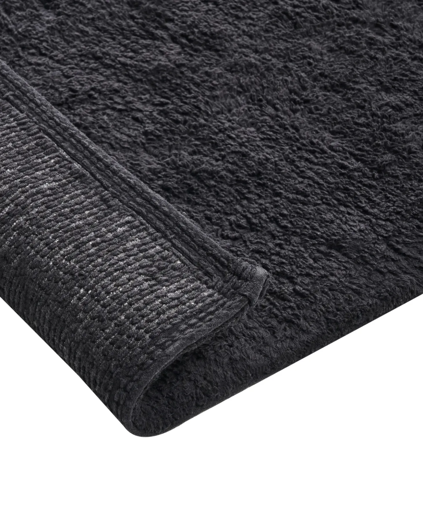 Bademåtte GOELA Sort 60 x 90 cm Bomuld