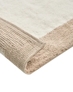 Bademåtte KABRI Brun/beige 60 x 90 cm Bomuld