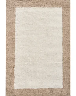 Bademåtte KABRI Brun/beige 60 x 90 cm Bomuld