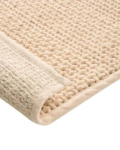 Bademåtte KARAD Beige 60 x 90 cm Bomuld
