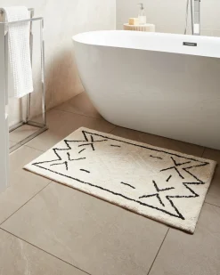 Bademåtte UNTLA Lys Beige 60 x 90 cm Bomuld