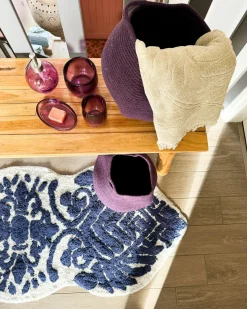 Bademåtte CANBAR Navy Blå 150 x 60 cm Bomuld
