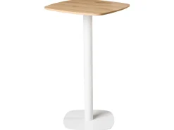 Barbord MORELLA Lysebrun/hvid 60 cm 60 cm