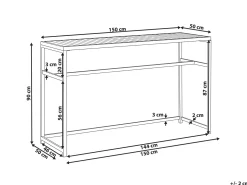 Barbord til have AVETRANA 150 cm 50 cm Sort