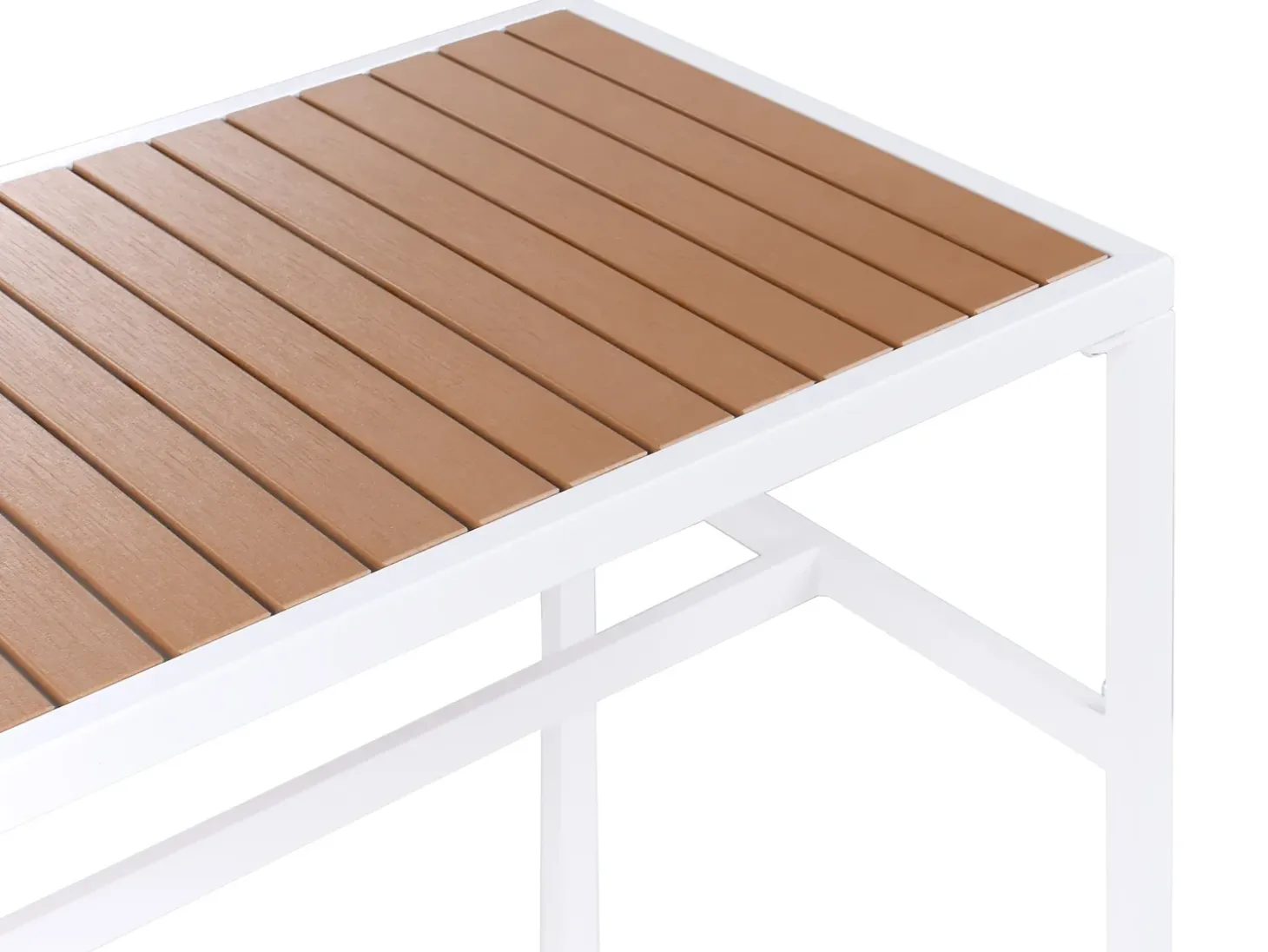 Barbord til have AVETRANA 150 cm 50 cm Brun/hvid