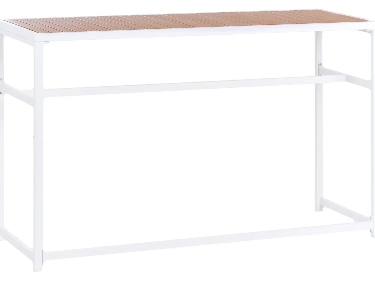 Barbord til have AVETRANA 150 cm 50 cm Brun/hvid
