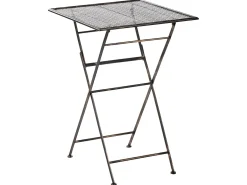 Barbord til have BORMIO 60 cm 60 cm Metal Sort