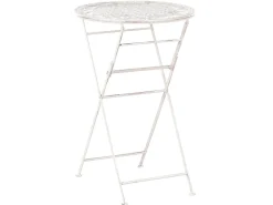 Barbord til have TRIESTE 60 cm 60 cm Metal Lys Beige