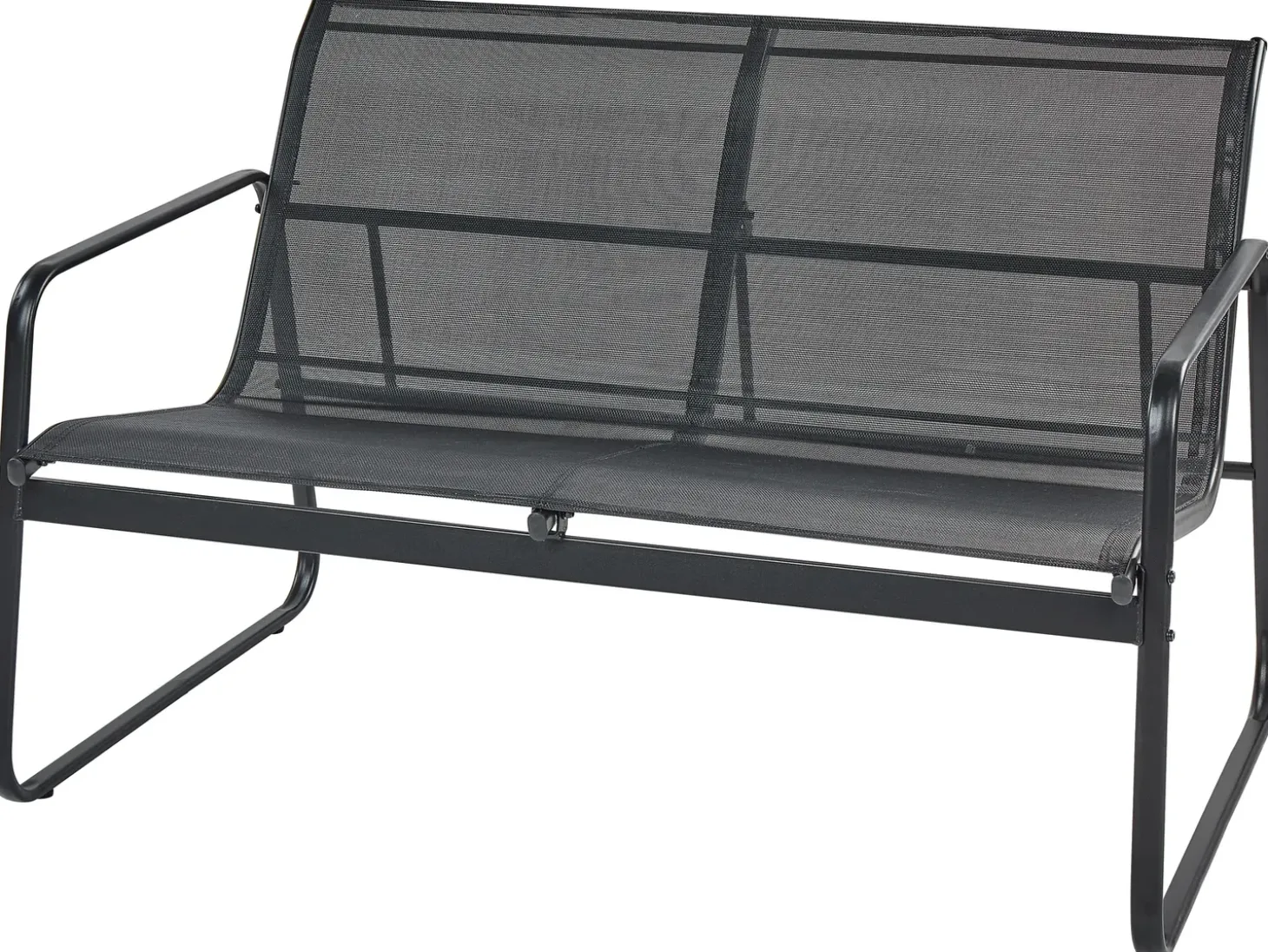 BARREA 4 personers Loungesæt med bord Sort Metal