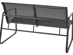 BARREA 4 personers Loungesæt med bord Sort Metal