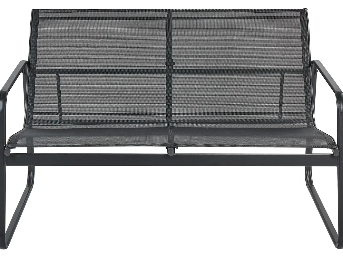 BARREA 4 personers Loungesæt med bord Sort Metal