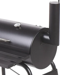 BBQ kulgrill KATLA med rygeovn Metal Sort