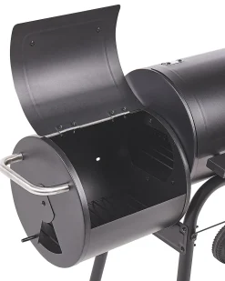 BBQ kulgrill KATLA med rygeovn Metal Sort