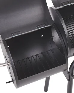 BBQ kulgrill KATLA med rygeovn Metal Sort
