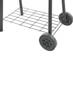 BBQ kulgrill SATAH med rygeovn Metal Sort