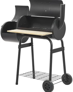 BBQ kulgrill SATAH med rygeovn Metal Sort