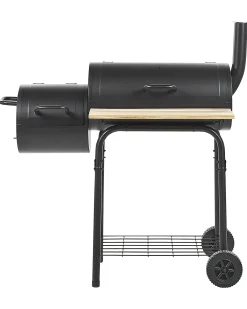 BBQ kulgrill SATAH med rygeovn Metal Sort