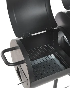 BBQ kulgrill SATAH med rygeovn Metal Sort
