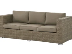 BELLUNO 5 personers Loungesæt med bord Brun PE-rattan
