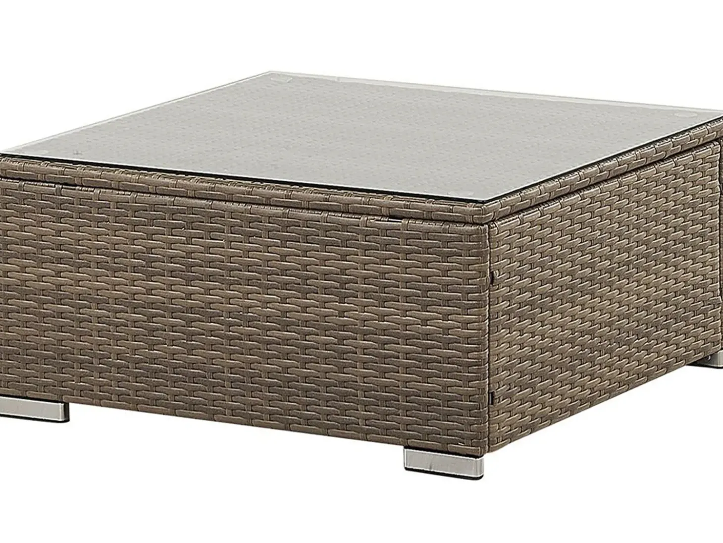BELVEDERE 6 personers Have-hjørnesofasæt Hvid PE-rattan