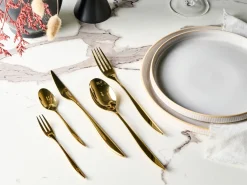 Bestiksæt med 30 dele FARFALLE Guld