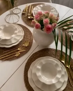 Bestiksæt med 30 dele RIGATONI Guld