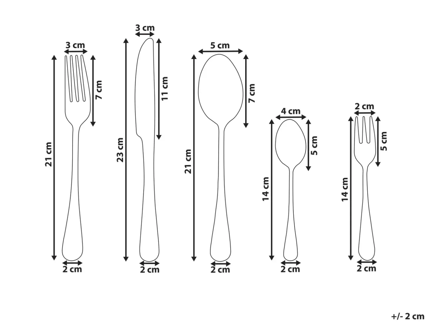 Bestiksæt med 30 dele FUSILLI Sølv