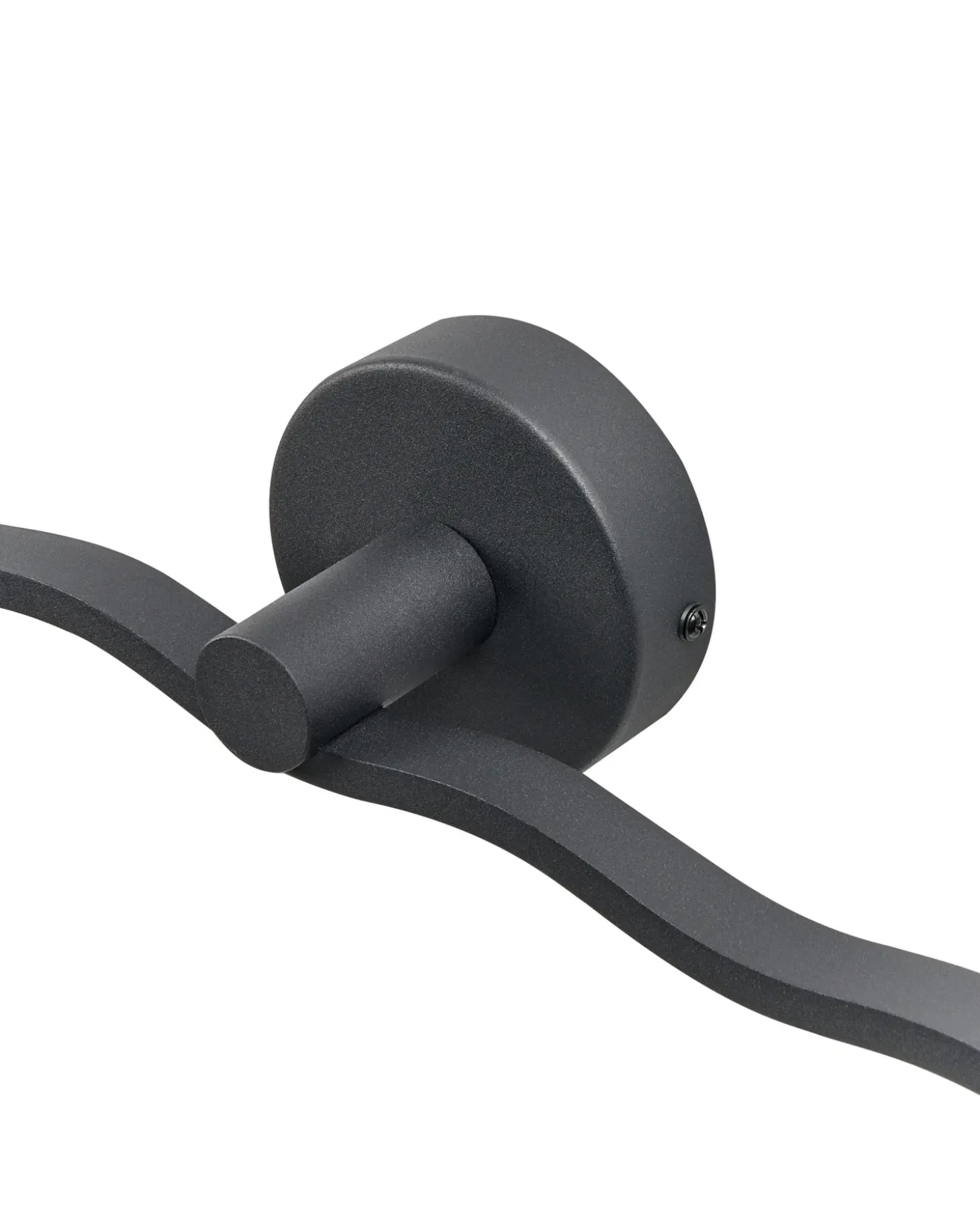 Billede og spejl LED-lys AILETTE Metal Sort