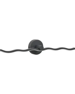 Billede og spejl LED-lys AILETTE Metal Sort