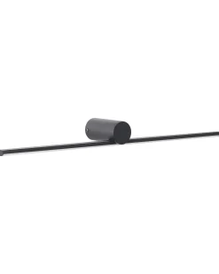 Billede og spejl LED-lys GABAS Metal Sort