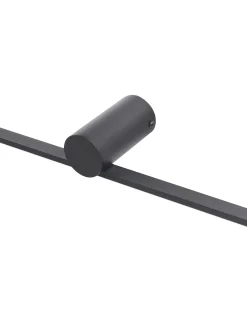 Billede og spejl LED-lys GABAS Metal Sort