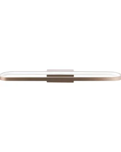Billede og spejl LED-lys MIDOU Metal Brun