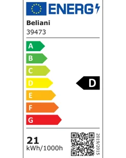 Billede og spejl LED-lys MIDOU Metal Hvid