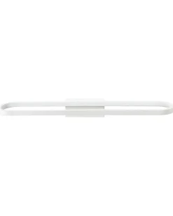 Billede og spejl LED-lys MIDOU Metal Hvid