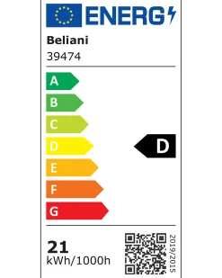 Billede og spejl LED-lys MIDOU Metal Sort