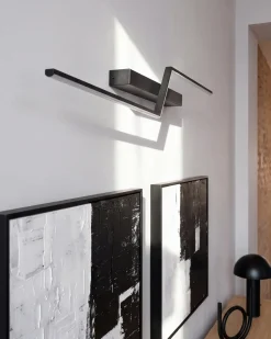 Billede og spejl LED-lys NOCEDA Metal Sort
