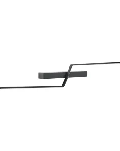 Billede og spejl LED-lys NOCEDA Metal Sort