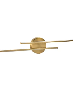 Billede og spejl LED-lys TOUQUES Metal Guld