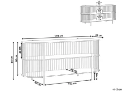 BIRSON 80 cm Sort