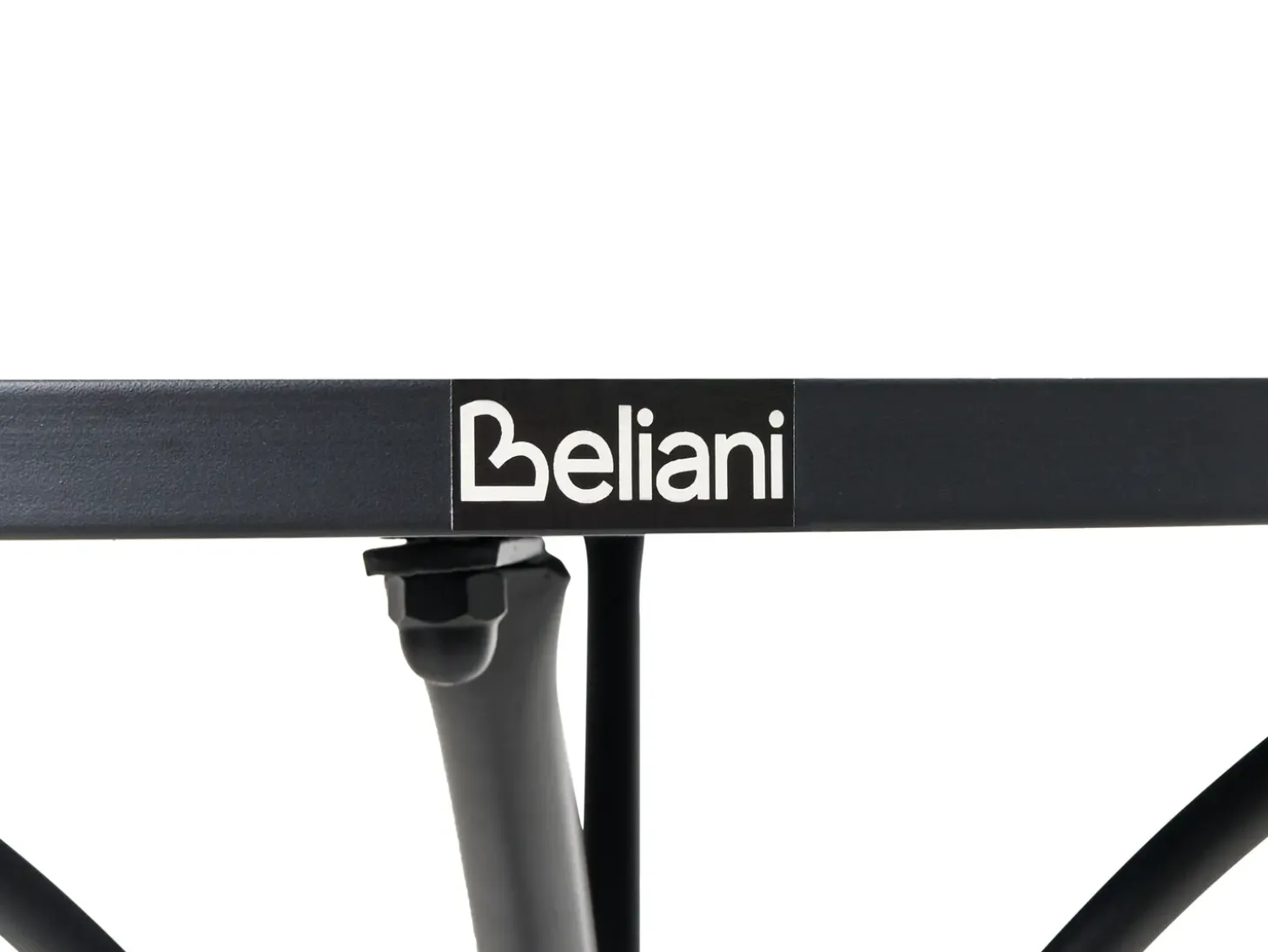 Bistro bord ADRANO 60 cm 60 cm Terrazzo effekt Metal Sort