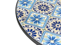 Bistro bord AGGIUS 60 cm 60 cm Metal Sort