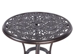 Bistro bord ANDALO 68 cm 68 cm Metal Brun