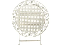 Bistro bord BIVIO 90 cm 90 cm Metal Cremehvid