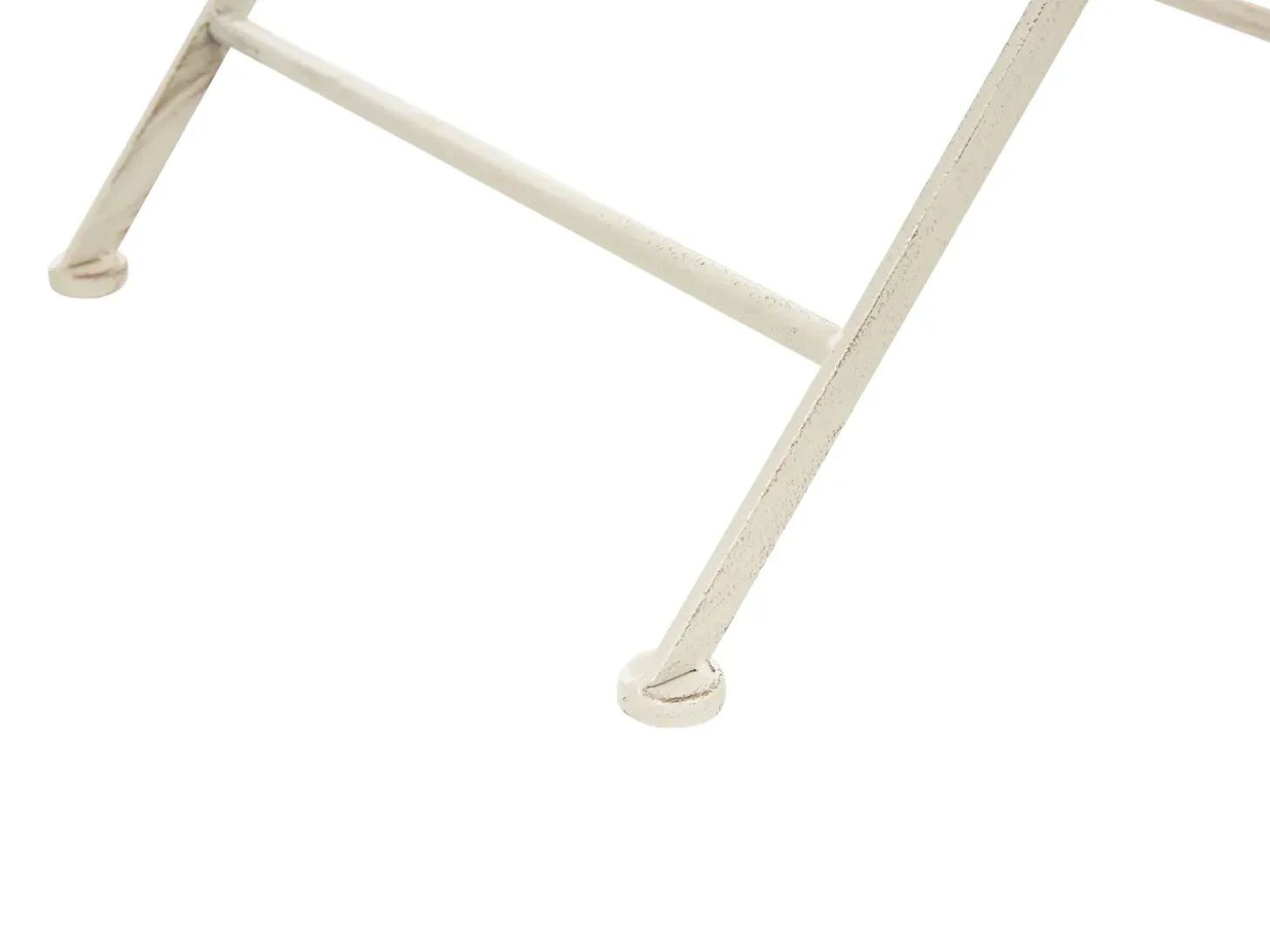 Bistro bord BIVIO 90 cm 90 cm Metal Cremehvid