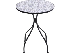 Bistro bord CAMPRENA 60 cm 60 cm Metal Sort