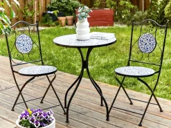 Bistro bord CAMPRENA 60 cm 60 cm Metal Sort