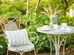 Bistro bord CILENTO 71 cm 71 cm Metal Grå