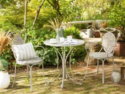 Bistro bord CILENTO 71 cm 71 cm Metal Grå
