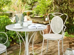 Bistro bord CILENTO 71 cm 71 cm Metal Grå